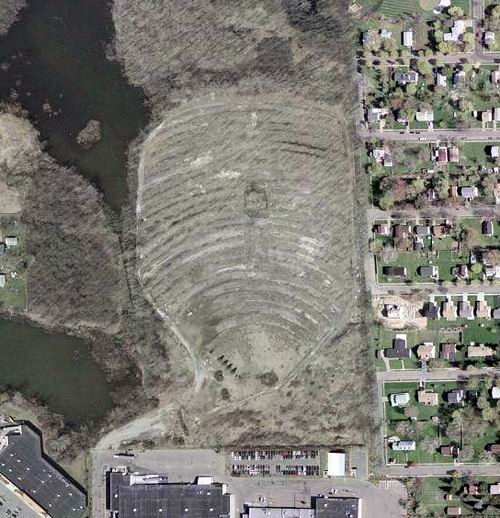 Miracle Mile Drive-In Theatre - Aerial - Photo From Terraserver (newer photo)